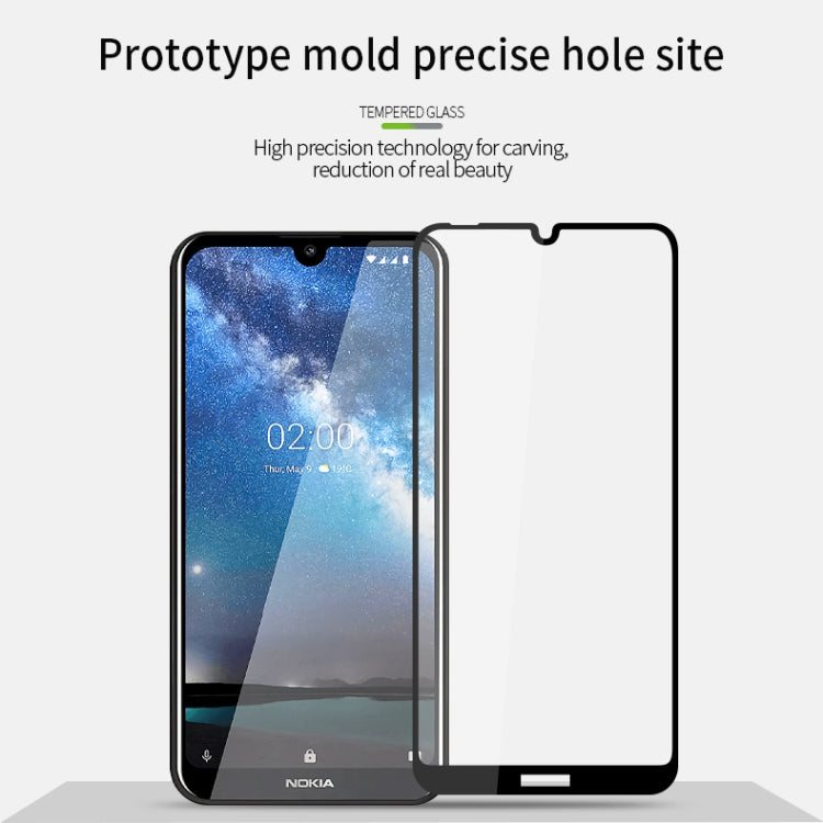 PINWUYO 9H 2.5D Full Screen Tempered Glass Film for Nokia 2.2(Black) - Nokia Tempered Glass by PINWUYO | Online Shopping UK | buy2fix