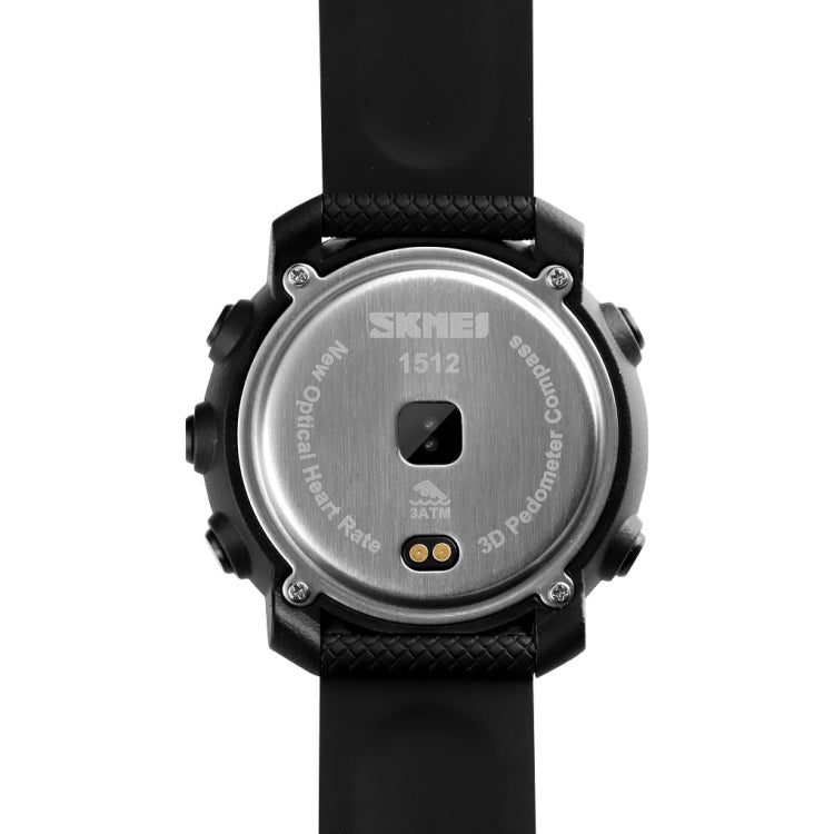 SKMEI 1511 Simple Bluetooth Men Smart Waterproof Compass Adult Smart Watch(Rubber Shell Army Green) - Sport Watches by SKMEI | Online Shopping UK | buy2fix