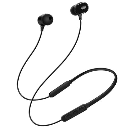 DM-22 Magnetic Bluetooth Earphone DM-22 Neckband Sport headset with Mic Wireless Handsfree Earphoness(Black) - Neck-mounted Earphone by buy2fix | Online Shopping UK | buy2fix