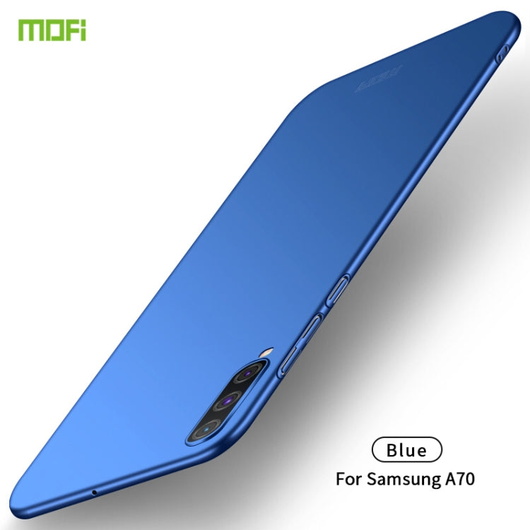 For Galaxy A70 MOFI Frosted PC Ultra-thin Hard Case(Blue) - Galaxy Phone Cases by MOFI | Online Shopping UK | buy2fix