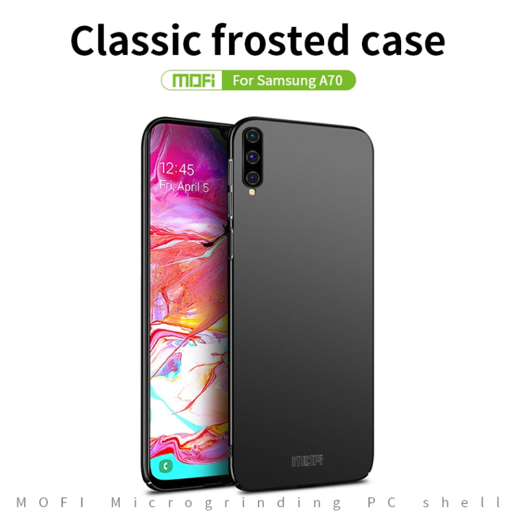 For Galaxy A70 MOFI Frosted PC Ultra-thin Hard Case(Blue) - Galaxy Phone Cases by MOFI | Online Shopping UK | buy2fix