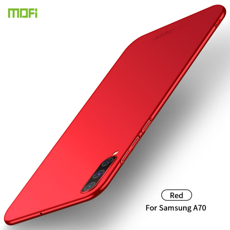For Galaxy A70 MOFI Frosted PC Ultra-thin Hard Case(Red) - Galaxy Phone Cases by MOFI | Online Shopping UK | buy2fix
