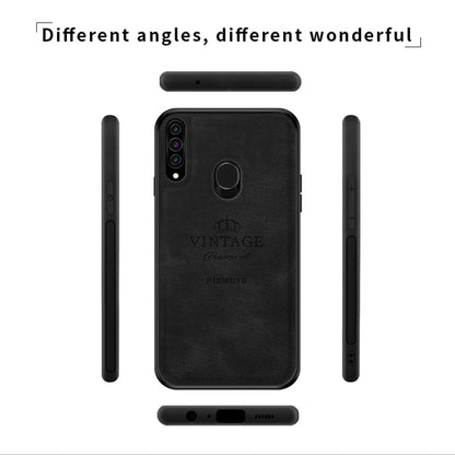 For Galaxy A20S PINWUYO Zun Series PC + TPU + Skin Waterproof And Anti-fall All-inclusive Protective Shell(Black) - Galaxy Phone Cases by PINWUYO | Online Shopping UK | buy2fix
