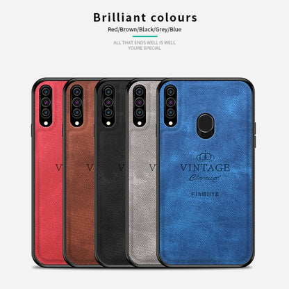 For Galaxy A20S PINWUYO Zun Series PC + TPU + Skin Waterproof And Anti-fall All-inclusive Protective Shell(Red) - Galaxy Phone Cases by PINWUYO | Online Shopping UK | buy2fix