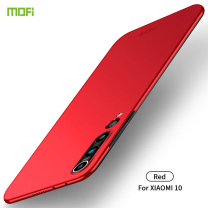 For Xiaomi Mi 10 MOFI Frosted PC Ultra-thin Hard Case(Red) - Xiaomi Cases by MOFI | Online Shopping UK | buy2fix