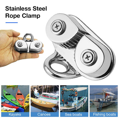 Marine Sailboat 316 Stainless Steel Pulley Rope Clamp - Marine Accessories & Parts by buy2fix | Online Shopping UK | buy2fix