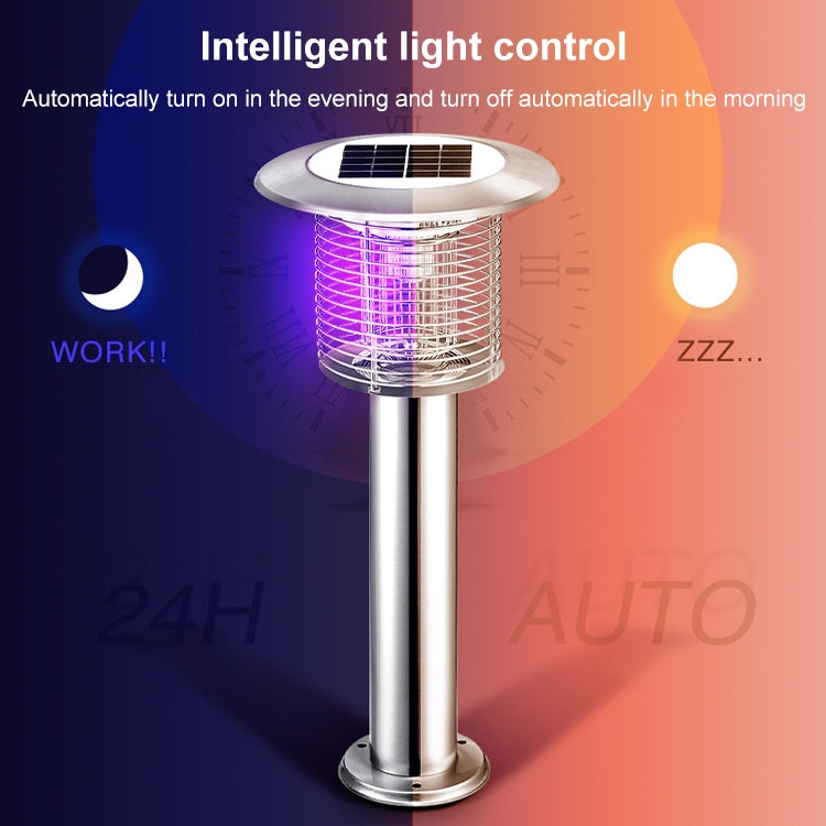 Outdoor Solar Waterproof Mosquito Lamp Mosquito Repellent, Color:TM03 Silver - Outdoor Insect Repellent by buy2fix | Online Shopping UK | buy2fix