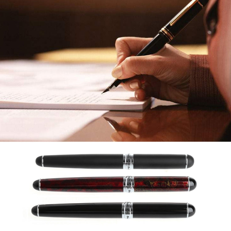 X750 Stationery Stainless Steel Fountain Pen Medium Nib Ink Pens School Oiifice Gift, Nib Size:0.5mm(Gold) - Fountain Pens by buy2fix | Online Shopping UK | buy2fix