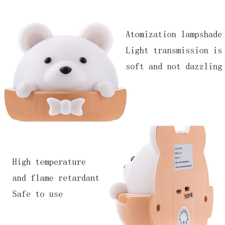 Bear Remote Control Night Light Bedside Eye Protection Wall Lamp with 3 Light Modes, Style:CN Plug - Night Lights by buy2fix | Online Shopping UK | buy2fix