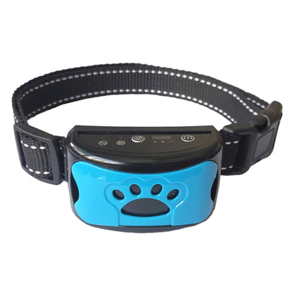 Rechargeable Waterproof Intelligent Identification Automatic Lock Bark Stop(Sky Blue) - Training Aids by buy2fix | Online Shopping UK | buy2fix