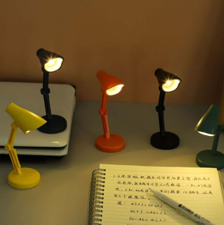 3 PCS Mini LED Desk Lamp Folding Portable Night Light Magnetic Eye Protection Desk Lamp(LD02-Yellow) - Desk Lamps by buy2fix | Online Shopping UK | buy2fix