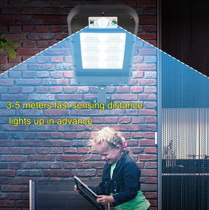 Solar Wall Light Outdoor Waterproof Human Body Induction Garden Lighting Household Street Light 4 x 40COB - Solar Lights by buy2fix | Online Shopping UK | buy2fix