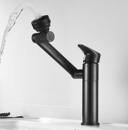 Universal Swivel Faucet Bathroom Hot & Cold Dual-Out Mode Faucet, Specification: Short HT-87590 - Faucets & Accessories by buy2fix | Online Shopping UK | buy2fix