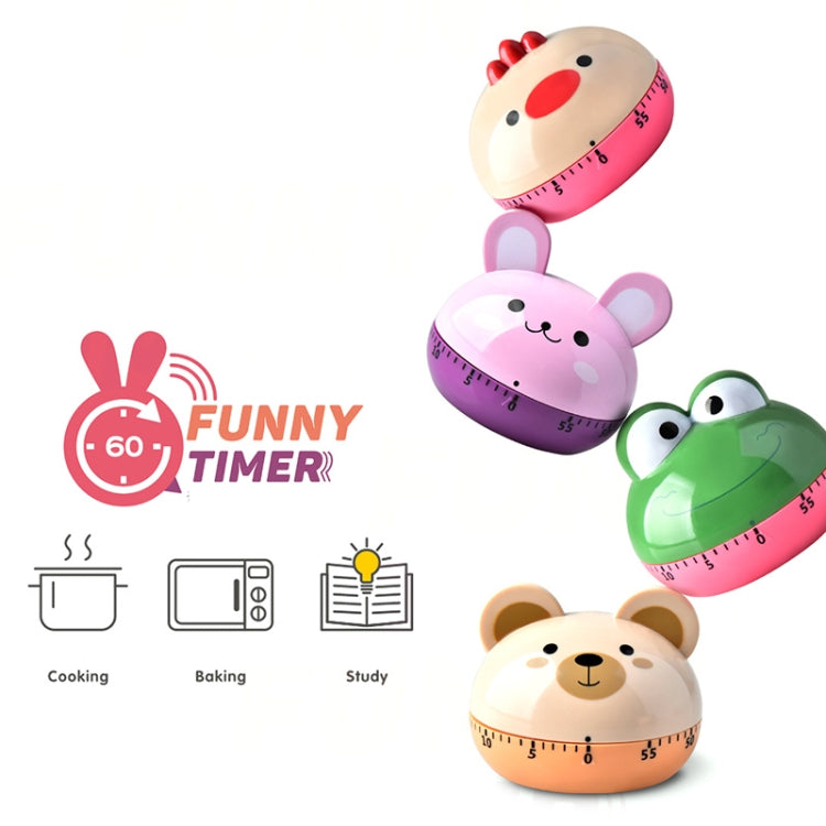 Kitchen Mechanical Timer Cartoon 60 Minutes Timer Baking Cooking Reminder(Chicken) - Digital Countdown by buy2fix | Online Shopping UK | buy2fix