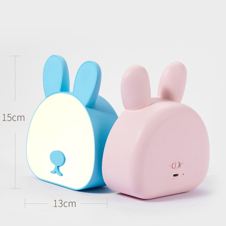 Cute Rabbit Night Light USB Charging Bedroom Bedside Sleeping Eye Protection Lamp(Pink) - Night Lights by buy2fix | Online Shopping UK | buy2fix