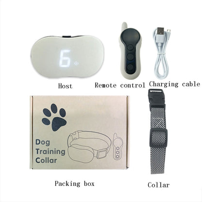 Remote Control Dog Training Device Bark Stopper Rechargeable Collar Waterproof Electric Shock Vibration Trainer, Specification: One for One - Training Aids by buy2fix | Online Shopping UK | buy2fix