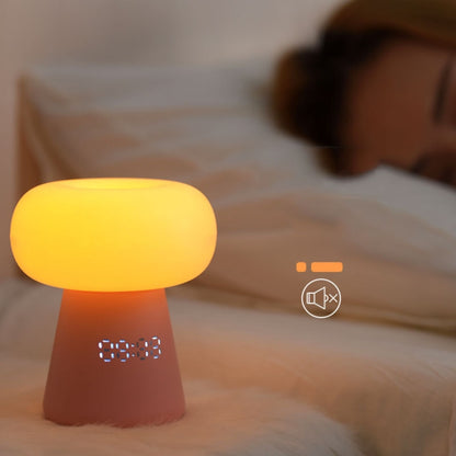 XYD-055 Cloud Mushroom USB Clock Night Light Sleep Timer Remote Control Bedside Lamp, Light color: Charging Type - Night Lights by buy2fix | Online Shopping UK | buy2fix