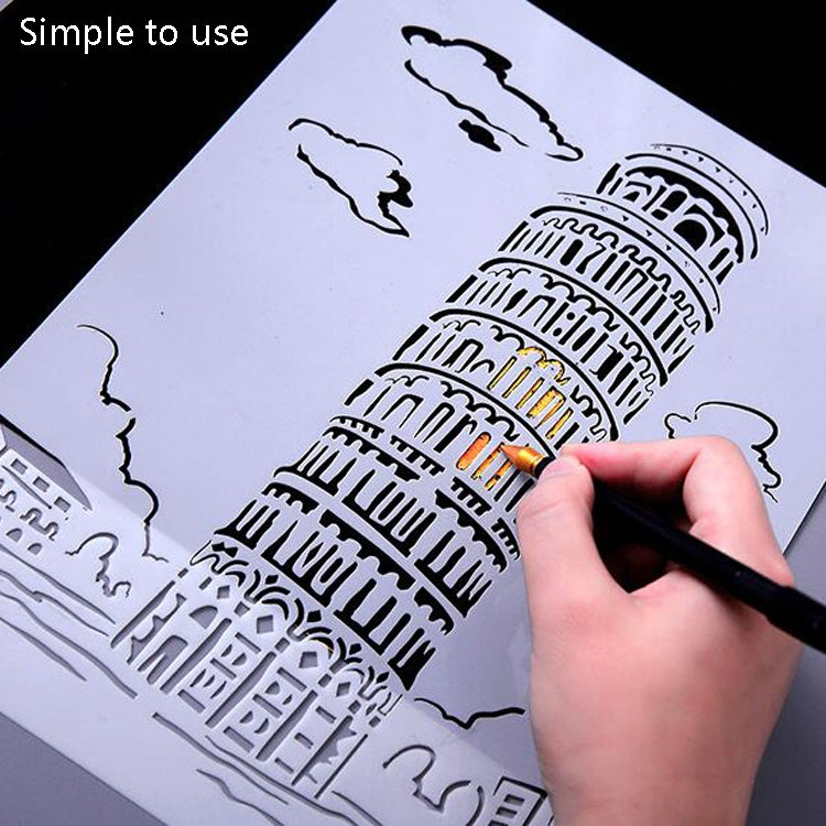 5 Taj Mahal Construction Series Painting Template Theme City A4 Label Template - Art Supplies by buy2fix | Online Shopping UK | buy2fix