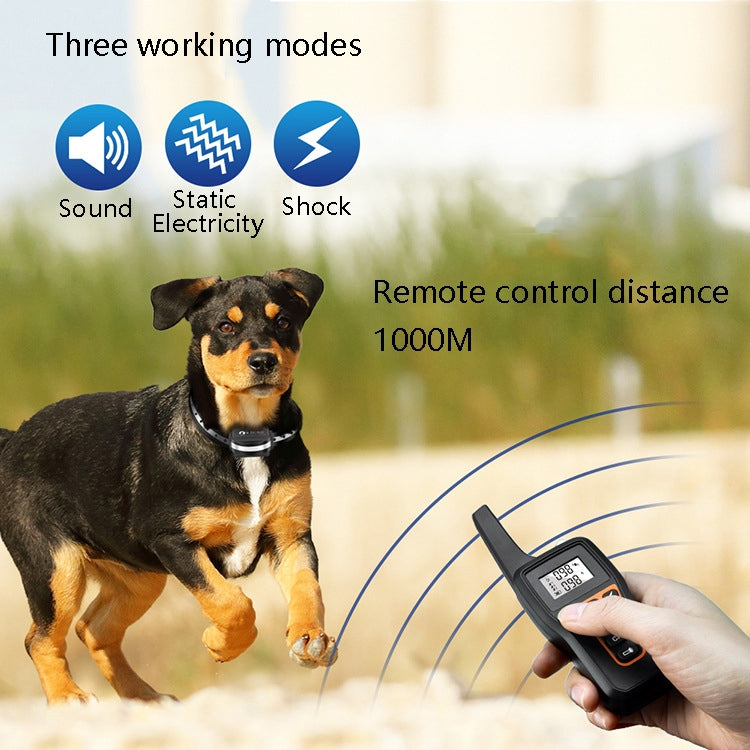 PaiPaitek PD529 Remote Control Dog Training Device Voice Control Anti-Barking Device Dog Training Device(Yellow) - Training Aids by PaiPaitek | Online Shopping UK | buy2fix