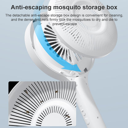 Household Mosquito Swatter And Mosquito Lamp Inhalation Type Outdoor Mosquito Repellent, Colour: Mosquito Swatter White - Repellents by buy2fix | Online Shopping UK | buy2fix