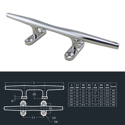 316 Stainless Steel Heavy Round Cable Bolt Yacht Bollard Shofar Pile For Boat, Specification: 100mm 4inch - Marine Accessories & Parts by buy2fix | Online Shopping UK | buy2fix