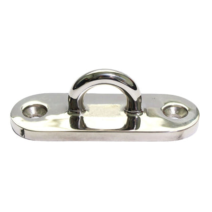 316 Stainless Steel Oval Boat Plate Seat Hand Rowing Boat Fixed Seat Accessories, Specification: 100mm - Marine Accessories & Parts by buy2fix | Online Shopping UK | buy2fix