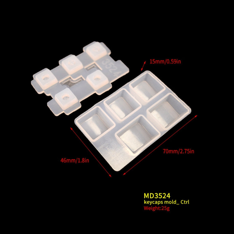 2 PCS DIY Keycap Silicone Mold OEM Mechanical Keyboard Silicone Mold, Style: MD3524 - Arts & Crafts by buy2fix | Online Shopping UK | buy2fix