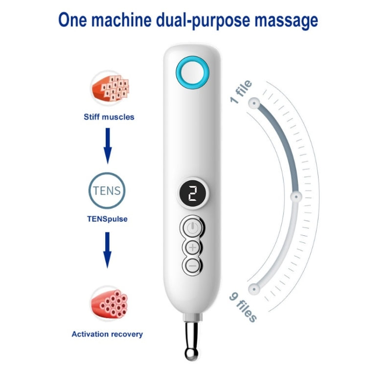 Smart  Rechargeable Meridian Pen Hot Compress Pulse Acupuncture Acupuncture Massager, Specification： Upgrade - Massage & Relaxation by buy2fix | Online Shopping UK | buy2fix