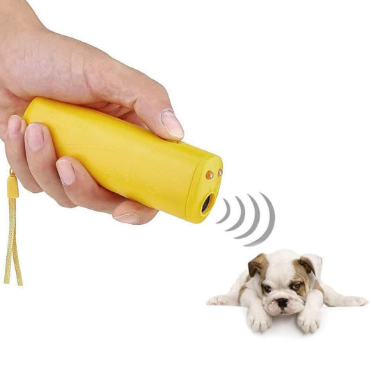 LED Flashlight Ultrasonic Dog Repeller Portable Dog Trainer, Colour: Single-headed Yellow(Colorful Package) - Training Aids by buy2fix | Online Shopping UK | buy2fix
