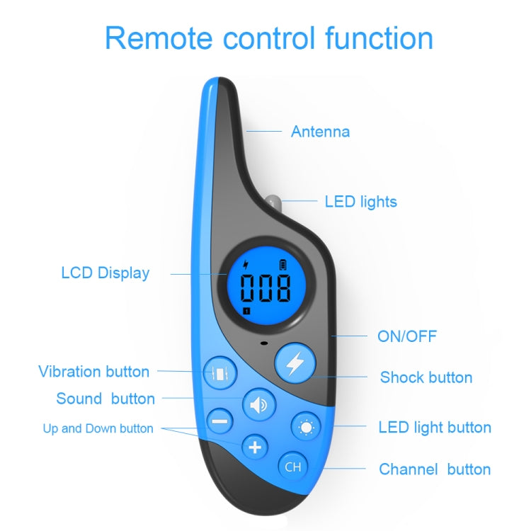 L-818 500M Dog Training Device Rechargeable Remote Control Pet Bark Stopper - Training Aids by buy2fix | Online Shopping UK | buy2fix