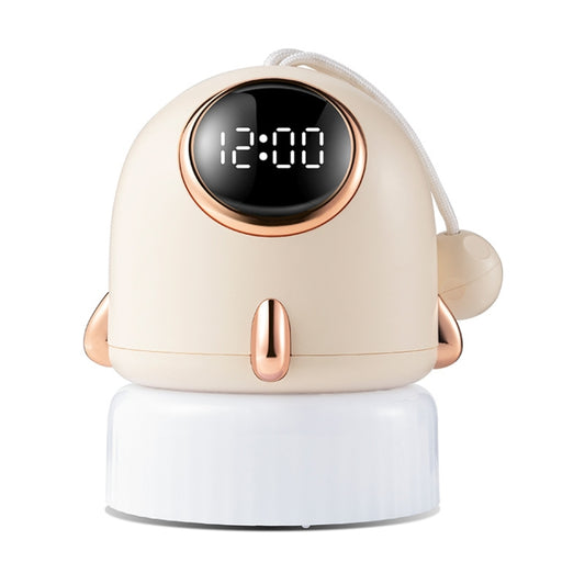 TW-L47 Small Rocket Portable Clock LED Projection Lamp(Beige) - Novelty Clock by buy2fix | Online Shopping UK | buy2fix