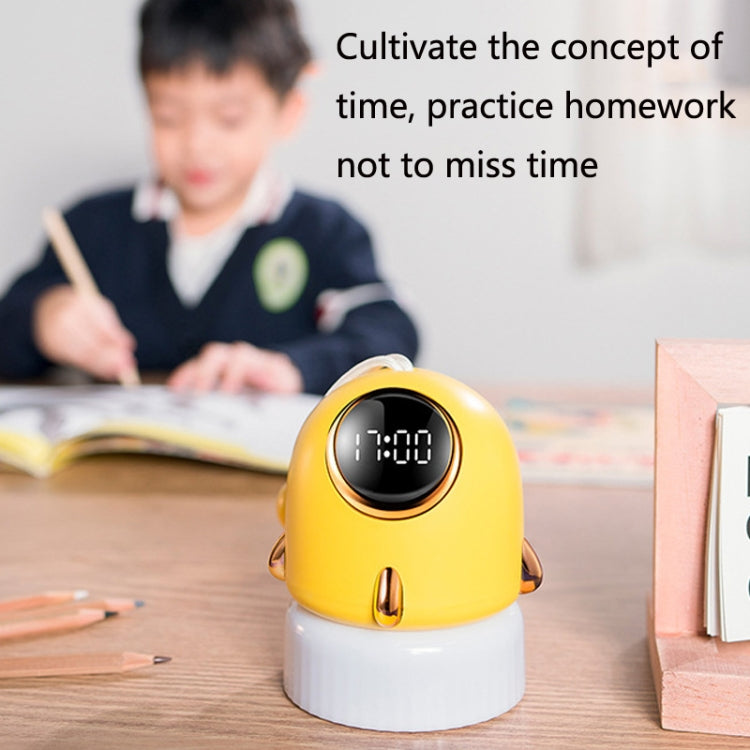 TW-L47 Small Rocket Portable Clock LED Projection Lamp(Yellow) - Novelty Clock by buy2fix | Online Shopping UK | buy2fix