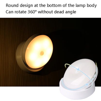 DMK-6PL Kitchen Cabinet Body Infrared Sensing Lamp, Style: Rotate Charging(White Light) - Sensor LED Lights by buy2fix | Online Shopping UK | buy2fix