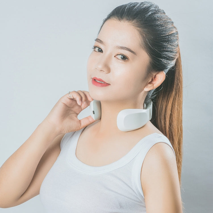 Smart Charging Neck Pulse Cervical Massager, Specification: English(White) - Massage & Relaxation by buy2fix | Online Shopping UK | buy2fix
