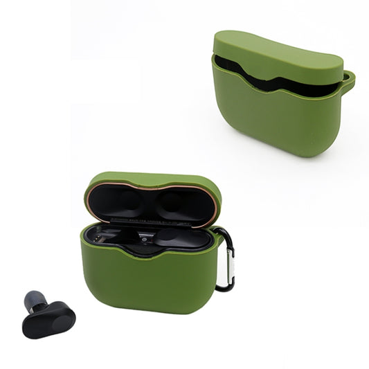 2 PCS Bluetooth Earphone Silicone Protective Cover with Hook For Sony WF-1000XM3(Green) - Sony Earphone Case by buy2fix | Online Shopping UK | buy2fix