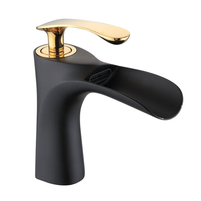 Washbasin All Copper Diamond Hot And Cold Water Faucet(Black Gold) - Faucets & Accessories by buy2fix | Online Shopping UK | buy2fix