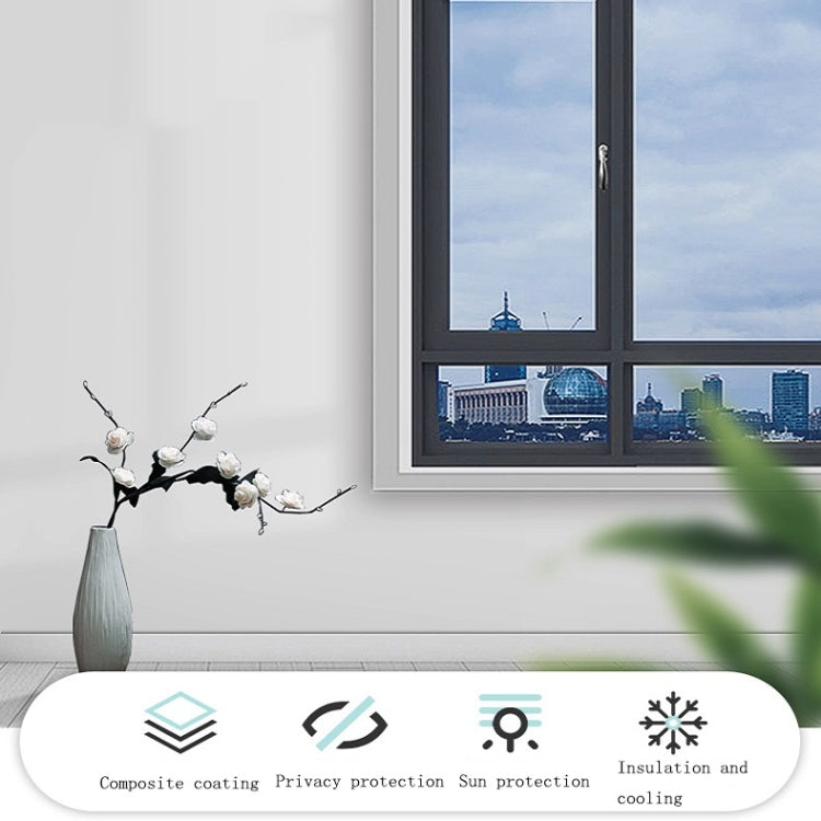 Sunscreen Shading Film One-way Perspective Anti-peeping Glass Sticker, Specification: 30x100cm(Green Silver Single Permeable) - Door & Window Films by buy2fix | Online Shopping UK | buy2fix