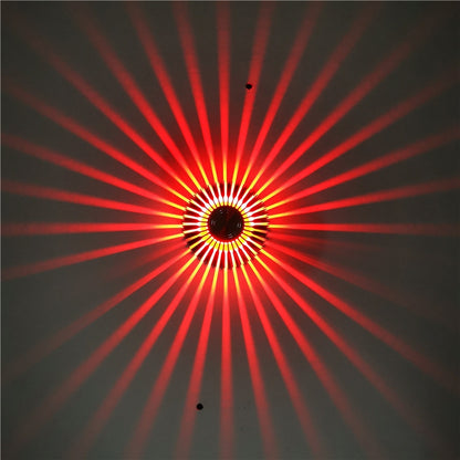 LED Aluminum Aisle Light Sunflower Corridor Lamp Decorative Light, Power source: Visible Installation 3W(Red) - Novelty Lighting by buy2fix | Online Shopping UK | buy2fix