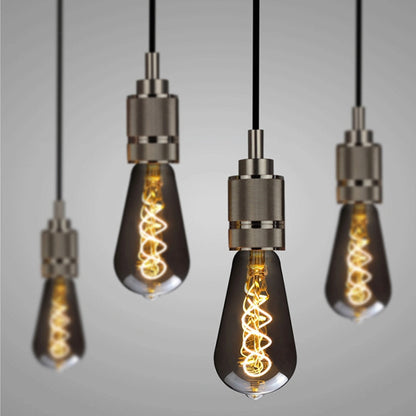 ST64 Electroplating Smoke Grey Warm Light LED Bulb Retro Lamp - LED Blubs & Tubes by buy2fix | Online Shopping UK | buy2fix