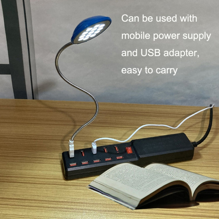 2PCS 13LED Metal Hose Snake USB Light Eye Protection Notebook Keyboard Light(White) - Desk Lamps by buy2fix | Online Shopping UK | buy2fix
