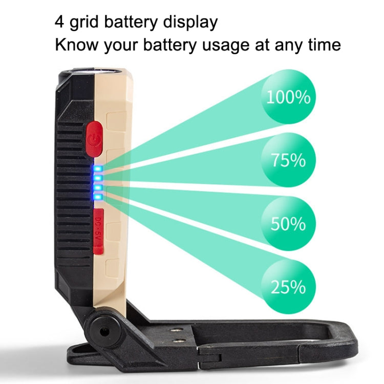 E-SMARTER COB Work Light USB Emergency Flashlight Maintenance Lamp, Style: W599B Large - Camping Lighting by E-SMARTER | Online Shopping UK | buy2fix