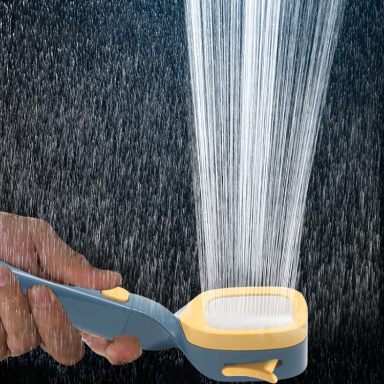 Pressurized Shower Head Four-speed Handheld Shower Set,Style: Black Filter Type - Shower Head by buy2fix | Online Shopping UK | buy2fix