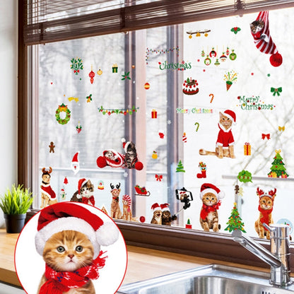 SKJD2312 Christmas Decorations Shop Window Kindergarten Layout Static Electricity Stickers - Christmas Stickers by buy2fix | Online Shopping UK | buy2fix