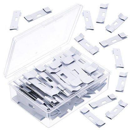 12 PCS / Set Venetian Blinds Metal Clip Hanging Piece Curtain Accessories(White) - Curtain Decorative Accessories by buy2fix | Online Shopping UK | buy2fix