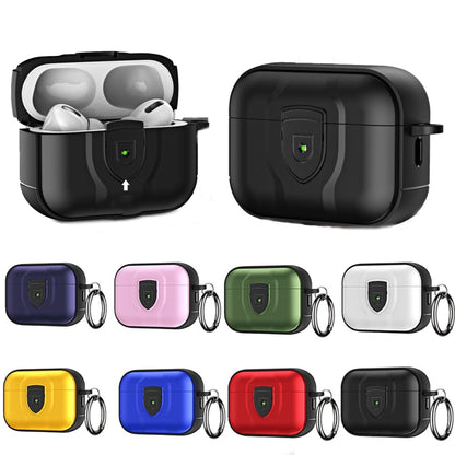 For AirPods Pro TPU + PC Full Wrap Type Protection Case Cover(Red) - For AirPods Pro by buy2fix | Online Shopping UK | buy2fix