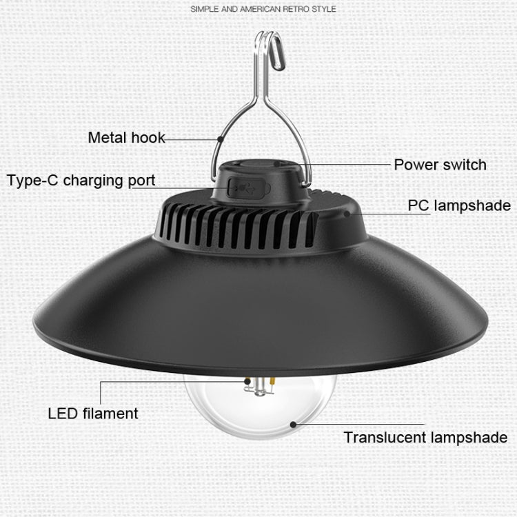 LY11 Retro Outdoor Camping Ambient Light Portable Life Waterproof Tent Light A - Camping Lighting by buy2fix | Online Shopping UK | buy2fix