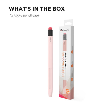 For Apple Pencil 1 AhaStyle PT180-2 Silicone Protective Case Anti-Slip And Anti-Drop Capacitive Pen Case(Pink) - Pencil Accessories by AhaStyle | Online Shopping UK | buy2fix