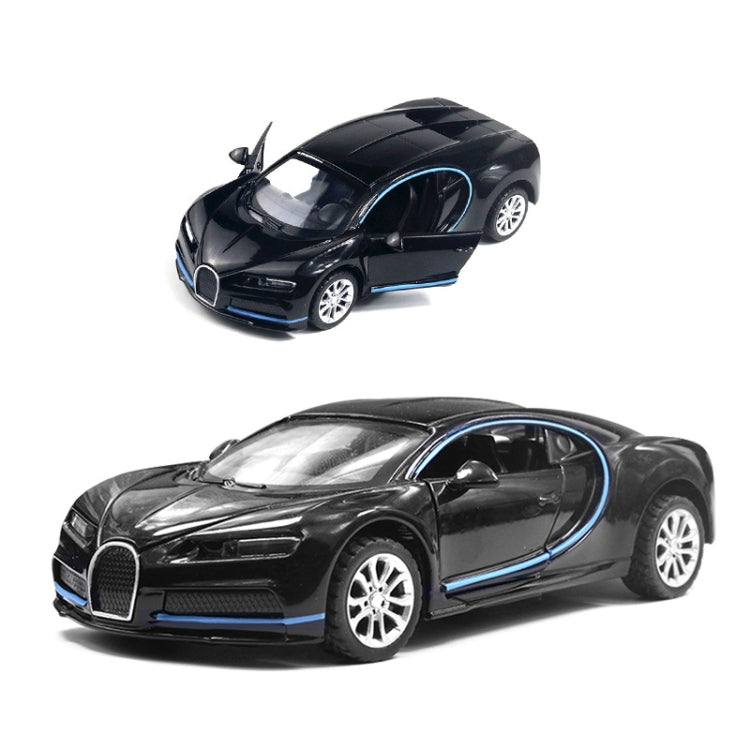 1:36 Simulation Alloy Sports Car Model Children Toy Car Baking Cake Decorative Ornament(Bright Black) - Model Toys by buy2fix | Online Shopping UK | buy2fix