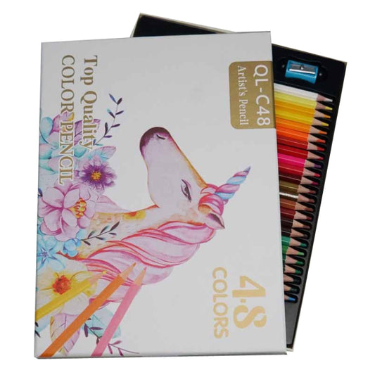 48 Colors Oil Colored Pencil Art Hand Drawn Set - Art Supplies by buy2fix | Online Shopping UK | buy2fix