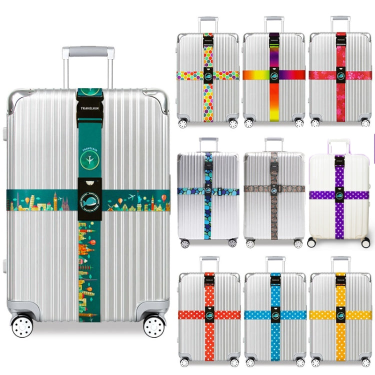 Cross Luggage Strap Without Combination Lock(Geometric Maze) - Tapes & Ropes by buy2fix | Online Shopping UK | buy2fix